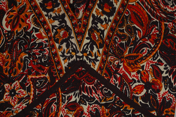 Fiery Goddess Short Dress with Printed Detail and Bell Sleeves