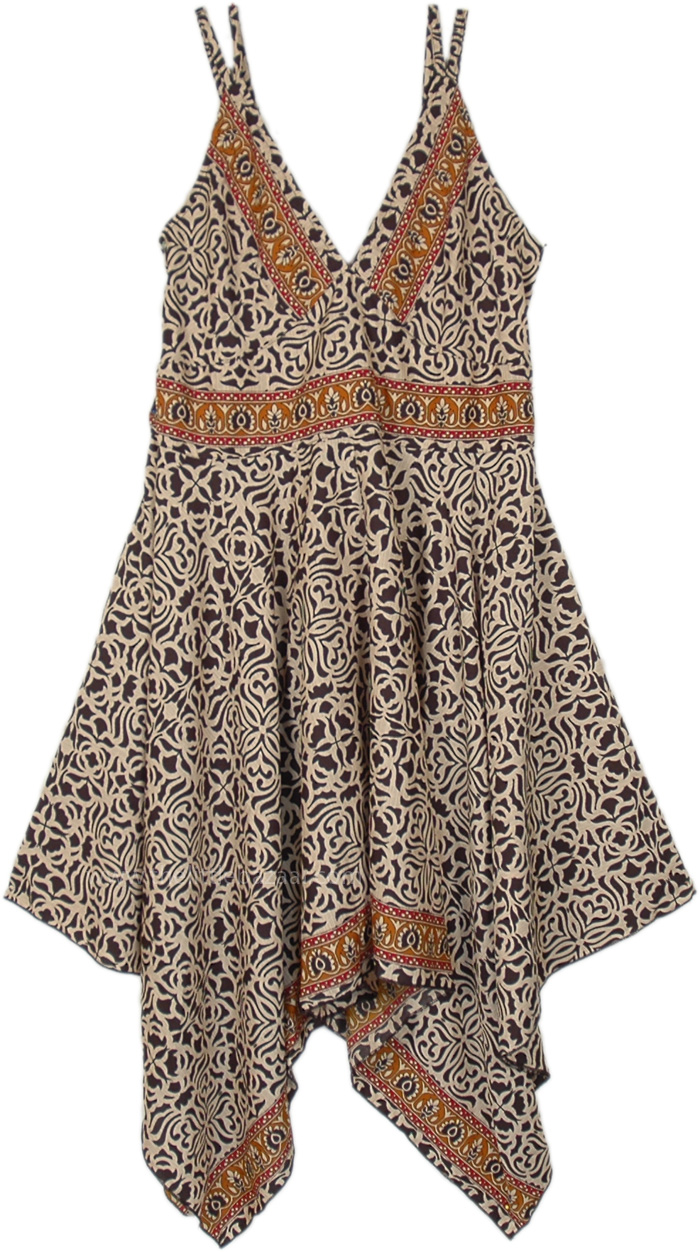 Bohemian Swag Uneven Flowy Midi Dress