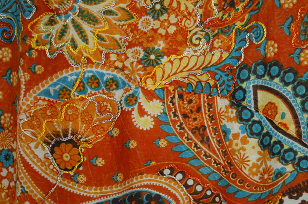 Marigold Stunner Paisley Dress with Embroidery Details