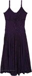 Deep Purple Beauty Long Corset Style Floral Dress