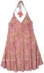 Halterneck Short Saree Dress