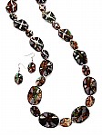 Brown Costume Jewelry in Stone