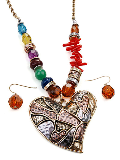 Gypsy Boho Pendant Jewelry Set
