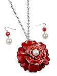 Red Flower Pendant