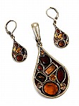 Pendant Set Topaz Jewelry