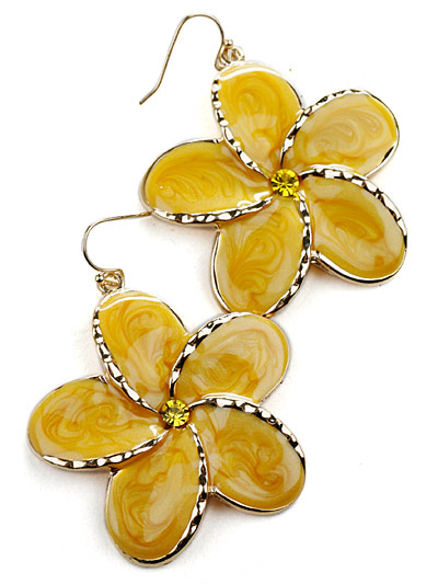 Fashion Earrings in Yellow