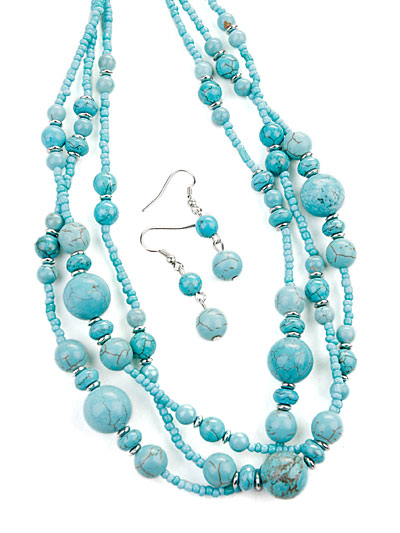 Turquoise Beaded Necklace