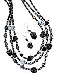 Black Beaded Fashion Jewelry 