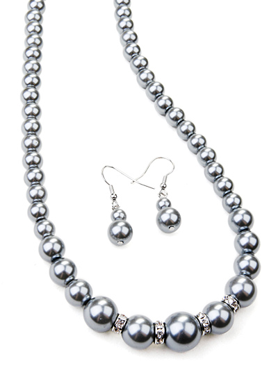 Gray Pearl Costume Jewelry