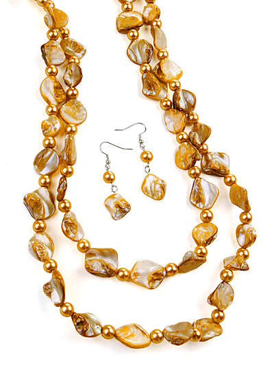 Yellow Chunky Beaded Jewelry