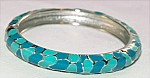 Blue Bangle Bracelet 