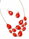 Fashion Necklace in Coral