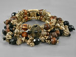 Antiqued Gold Tone Bracelet