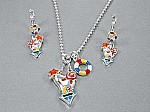 MultiColor Swimsuit Necklace Set