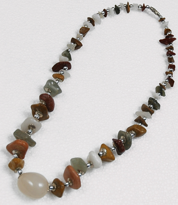 Cut Stone Alternative Jewel Necklace