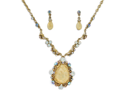 Fashion Jewelry Necklace Rhinestone Set