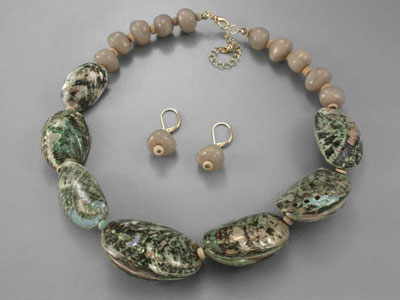 Designer Jewelry Shell Necklace Set