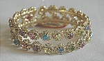 Shiny Multicolor Crystal and Rhinestone Bangle