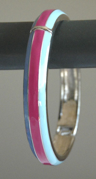 Pink Enamel Bracelet