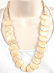 Ivory White Gypsy Boho Necklace