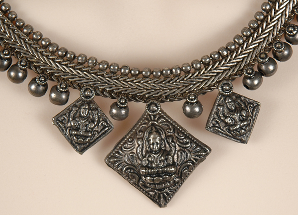 Temple Art Oxidized Gypsy Vintage Necklace