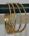 Indian Bangles in Multicolor Rhinestone