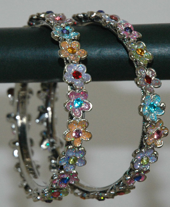 Silver Tone Bracelet  with Glitter