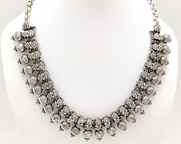 Choker Afghani Necklace Silver Traditional Jewelry