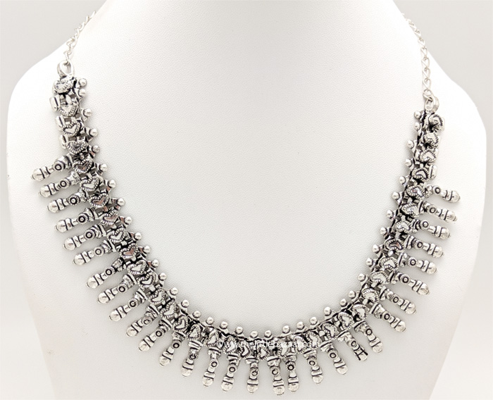 Gypsy Street Wear Silver Tone Necklace