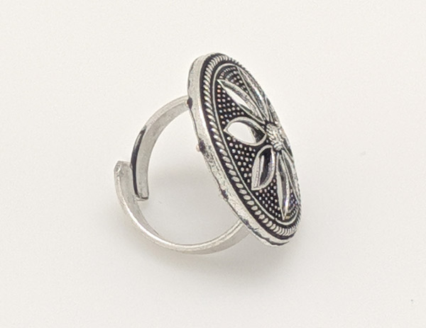 Afghani Tribal Lightweight Adjustable Finger Ring for Women