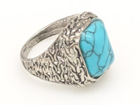 Turquoise Setting Lucky Charm Silver Ring