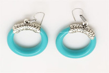 Turquoise Blue Boho Fashion Earrings