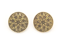 Astro Flower Golden Boho Earrings