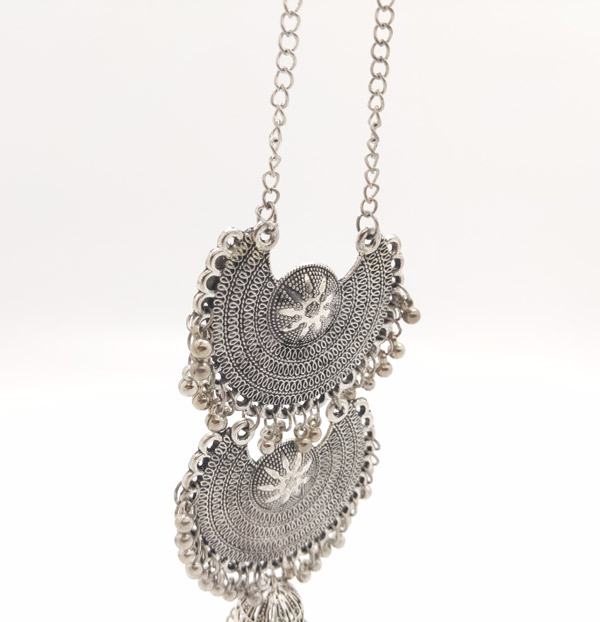 Peacock Silver Pendant Necklace