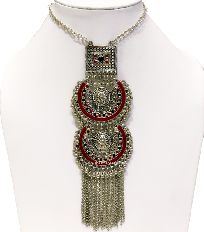 Indian Lake Silver Fashion Necklace