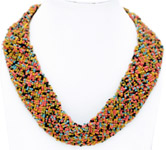 Multicolored Beaded Tribal Necklace [7000]