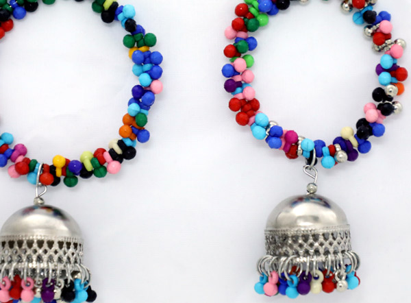Happy Hippie Earrings with Colorful Beads