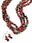 Bead Jewelry Multistrand Necklace 
