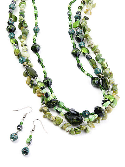 Fashion Colored Jewelry in Green