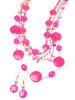 Pink Wooden Bead Jewelry 
