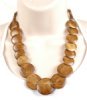 Natural Wood Handmade Costume Necklace