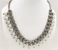 Silver Metallic Beads Bohemian Jewelry Necklace