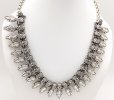 Silver Tone Black Rustic Look Traditional Jewelry
