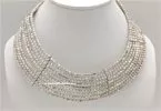 Silver Egyptian Memory Wire Jewelry Collar Necklace