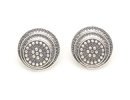 Circle Chic Tribal Silver Earrings