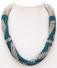 Blue Azure Ensembled Beads Fashion Necklace
