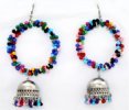 Happy Hippie Earrings with Colorful Beads