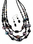 Black Beaded Necklace