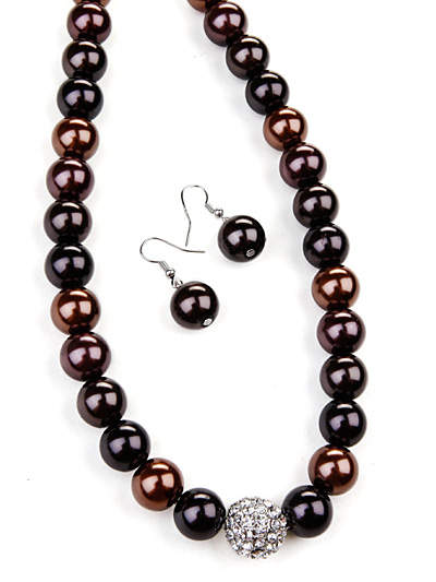 Rhinestone Brown Jewelry