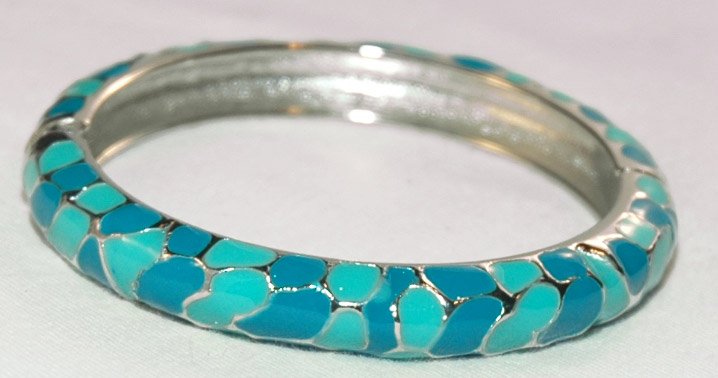 Blue Bangle Bracelet 